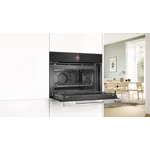 Serie|8 Компактный встроенный духовой шкаф с микроволнами 60 x 45 см черный - миниатюра 5