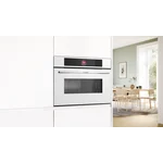 Serie|8 Компактный встроенный духовой шкаф с микроволнами 60 x 45 см белый - миниатюра 5