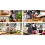 Погружной блендер 1200 ватт (+кубикорезка, насадки для шинковки овощей, измельчитель 0,5л, измельчитель 1,25л, тестомес, венчик, стакан) - миниатюра 2