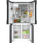 Serie|6 Отдельностоящий холодильник French-Door с диспенсером черная сталь - миниатюра 2