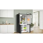 Serie|6 Отдельностоящий холодильник French-Door с диспенсером черная сталь - миниатюра 9