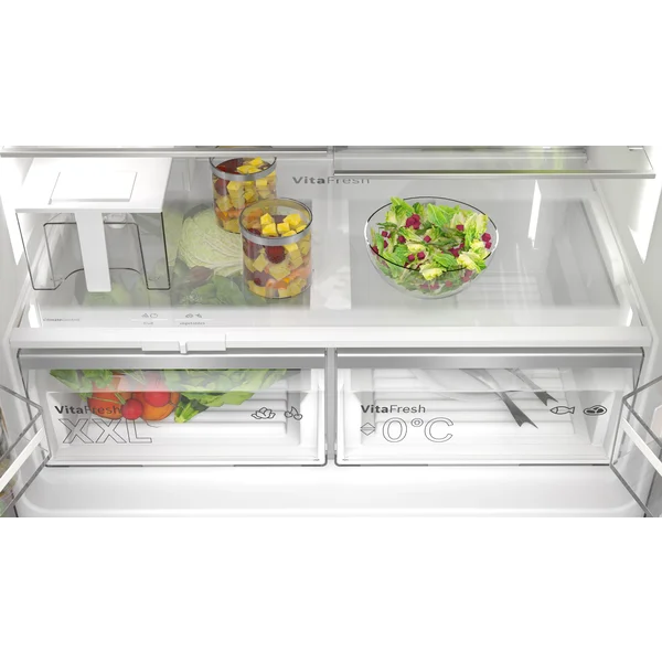 Serie|6 Отдельностоящий холодильник French-Door с диспенсером черная сталь - изображение 4