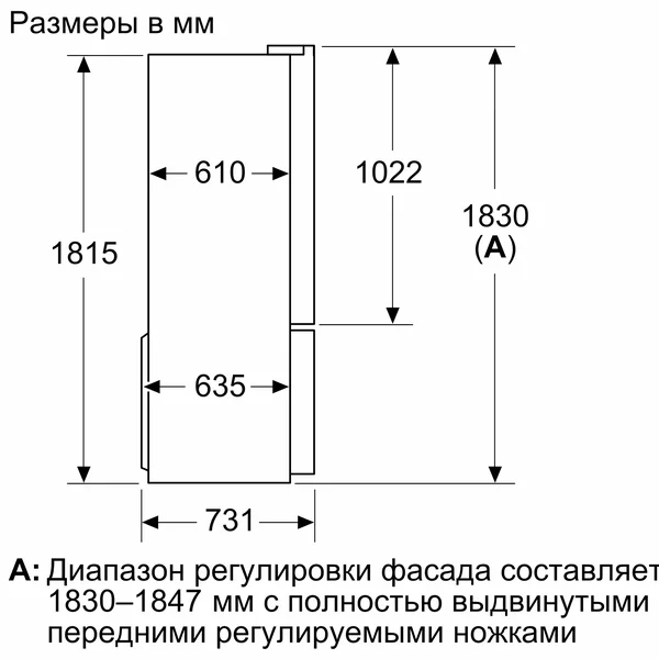 Serie|6 Отдельностоящий холодильник French-Door с диспенсером черная сталь - изображение 12
