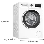 Serie|4 Стиральная машина 8 кг 1400 об/мин белая - миниатюра 7