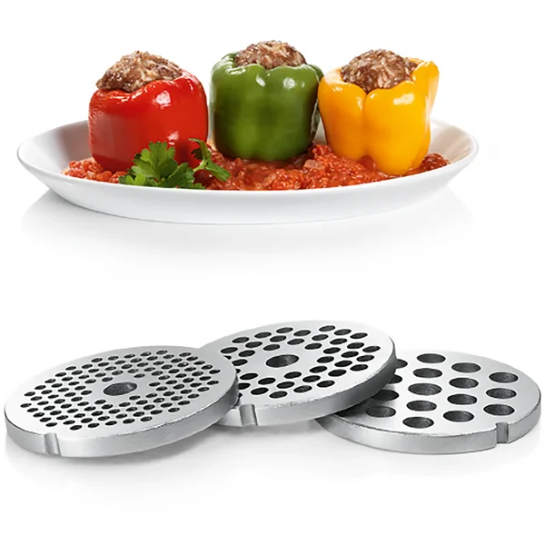 Мясорубка 2200 Вт (+овощерезка 3 вида, насадки для колбас), нержавеющая сталь/черный - изображение 11