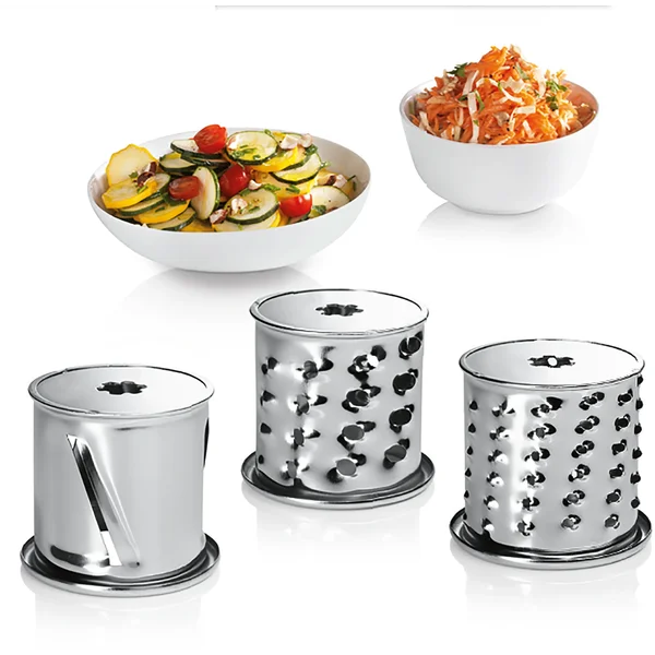 Мясорубка 2200 Вт (+овощерезка 3 вида, насадки для колбас), нержавеющая сталь/черный - изображение 14