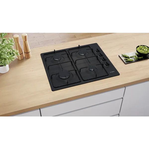 Serie|2 Газовая варочная панель 60 см черная эмаль - изображение 5