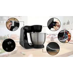 Кухонный комбайн с весами Mum5 1000 вт, черный (+овощерезка, мясорубка, блендер) - миниатюра 2