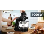 Кухонный комбайн с весами Mum5 1000 вт, черный (+овощерезка, мясорубка, блендер) - миниатюра 8