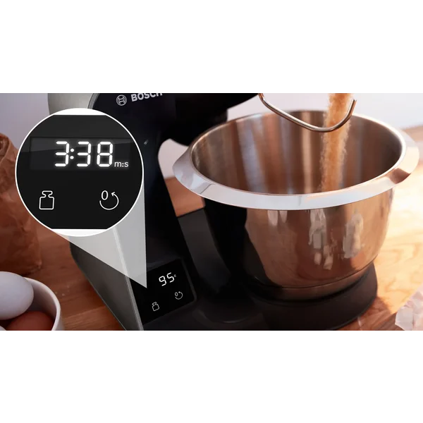 Кухонный комбайн с весами Mum5 1000 вт, черный (+овощерезка, мясорубка, блендер) - изображение 3