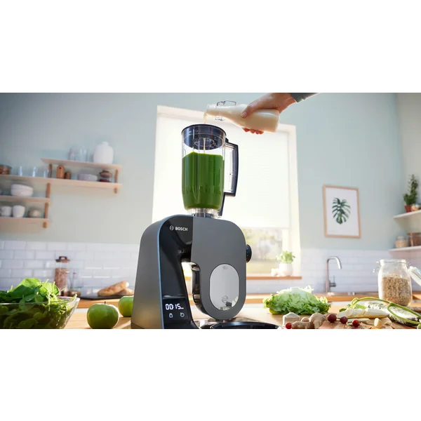 Кухонный комбайн с весами Mum5 1000 вт, черный (+овощерезка, мясорубка, блендер) - изображение 7