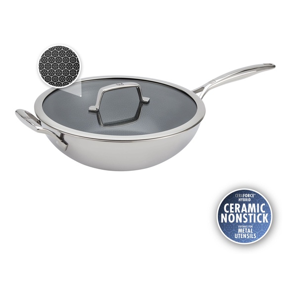 Сковорода WOK с керамическим покрытием 30 см ZWILLING Peak