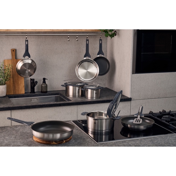 Сковорода с силиконовой ручкой 28 см ZWILLING Simplify, нержавеющая сталь - изображение 6