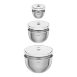 Набор вакуумных мисок 3 шт. S/M/L ZWILLING Fresh&Save, нержавеющая сталь - миниатюра 2
