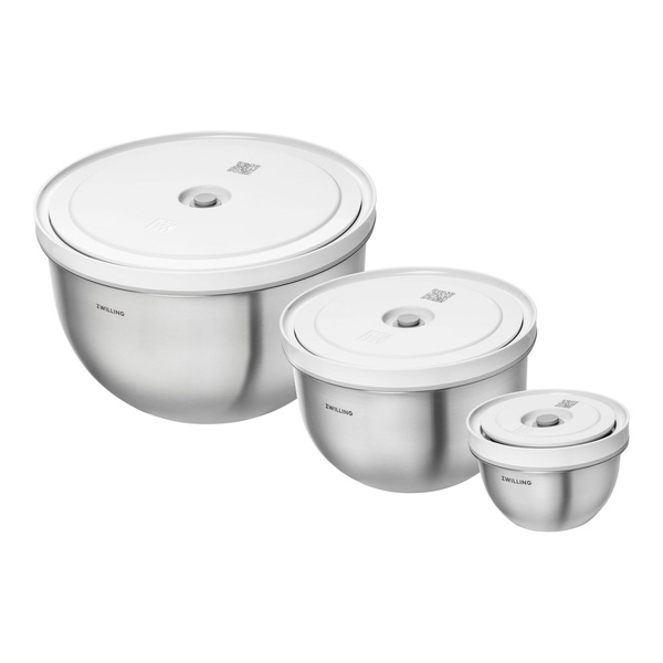 Набор вакуумных мисок 3 шт. S/M/L ZWILLING Fresh&Save, нержавеющая сталь