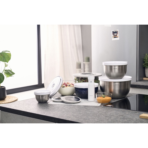 Набор вакуумных мисок 3 шт. S/M/L ZWILLING Fresh&Save, нержавеющая сталь - изображение 15