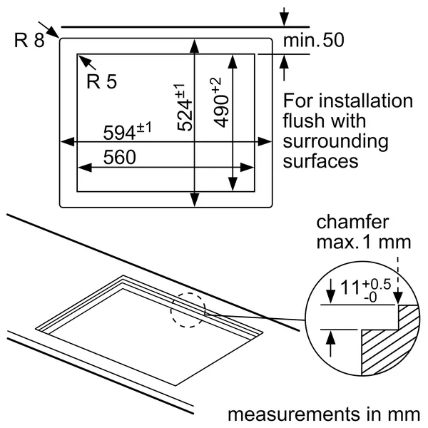 Serie|6 Газовая варочная панель 60 см каленое стекло белое - изображение 7