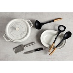 Ложка для риса с отверстием силиконовая 31см STAUB, черная - миниатюра 5