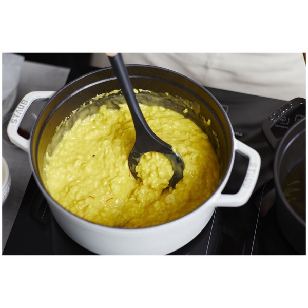 Ложка для риса с отверстием силиконовая 31см STAUB, черная - изображение 2