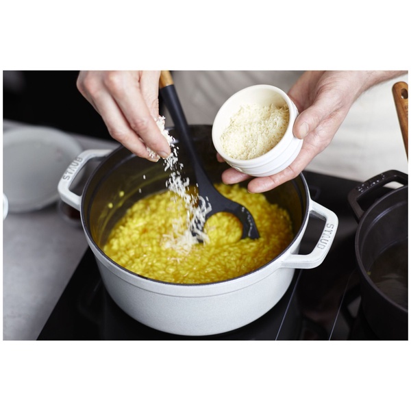 Ложка для риса с отверстием силиконовая 31см STAUB, черная - изображение 6