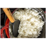 Ложка для риса силиконовая 22см STAUB, черная - миниатюра 6