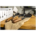 Ложка сервировочная силиконовая 31см STAUB, черная - миниатюра 8
