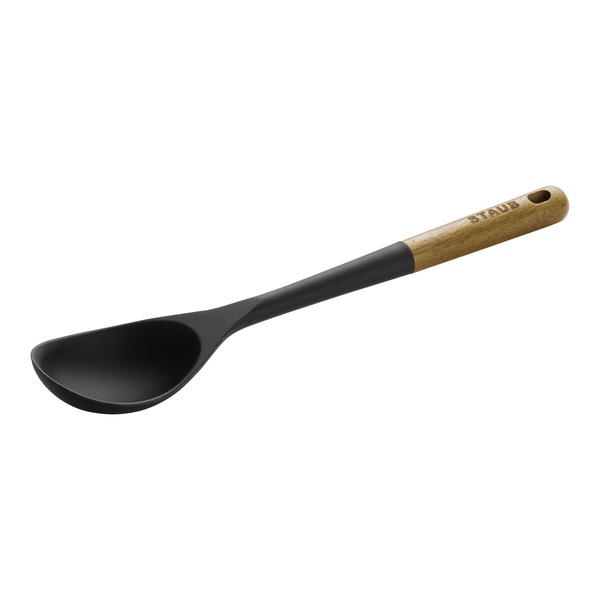 Ложка сервировочная силиконовая 31см STAUB, черная - изображение 4