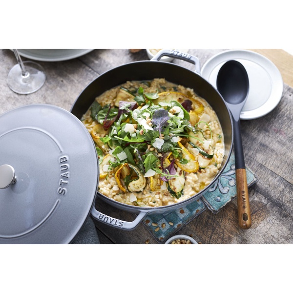 Ложка сервировочная силиконовая 31см STAUB, черная - изображение 7