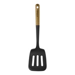 Лопатка с прорезями силиконовая 31см STAUB, черная - миниатюра 1