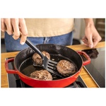 Лопатка с прорезями силиконовая 31см STAUB, черная - миниатюра 6