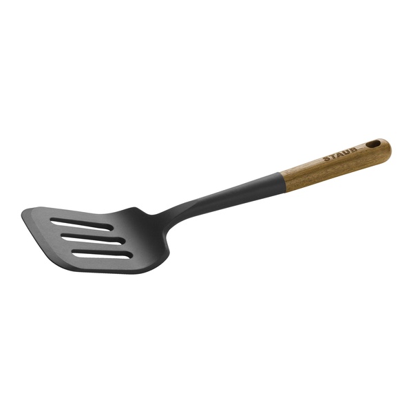 Лопатка с прорезями силиконовая 31см STAUB, черная - изображение 4
