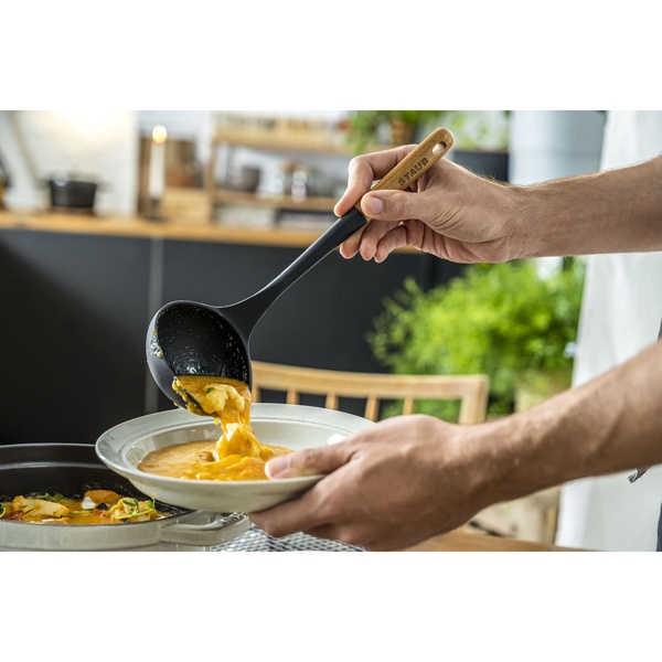 Половник силиконовый 31см STAUB, черный - изображение 7