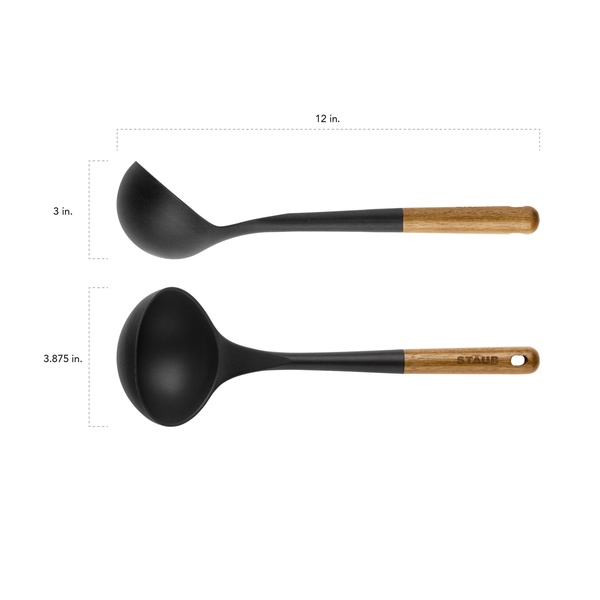 Половник силиконовый 31см STAUB, черный - изображение 5