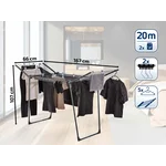 Сушилка для белья LEIFHEIT Pegasus 200 Solid Slim, чёрная - миниатюра 2