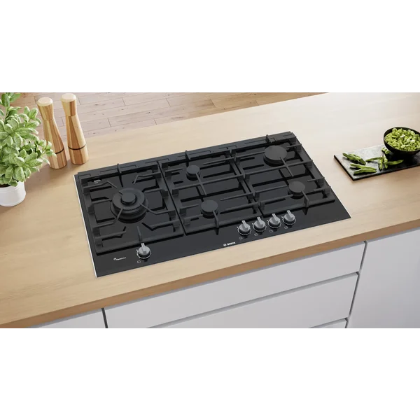 Serie|8 Газовая варочная панель 90 см стеклокерамика