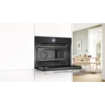 Serie|8 Компактный встроенный духовой шкаф с пароваркой 60 х 45 см черный - миниатюра 4