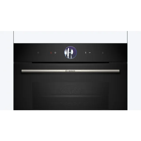 Serie|8 Компактный встроенный духовой шкаф с пароваркой 60 х 45 см черный