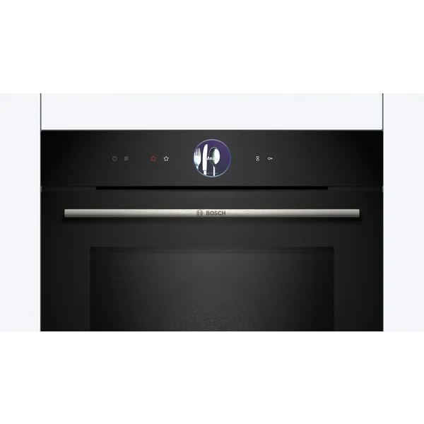 Serie|8 Духовой шкаф с микроволновкой черный